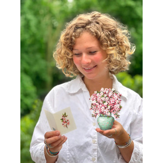 FreshCut Mini Pop Up 3D Japanese Cherry Blossoms Greeting Card