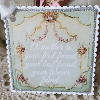Gift Tag Vintage A Mother Is Your First Friend Your Best Friend Your Forever Friend