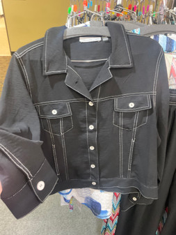 Keren Hart Jacket Jean Jacket Style Black