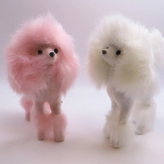 Poodle Figurine 4.5” White