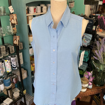 LuLu B Sleeveless Button Up Top PWCL