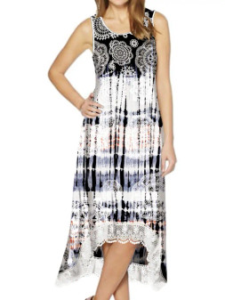 Kamana Tie Dye Neutrals Dress