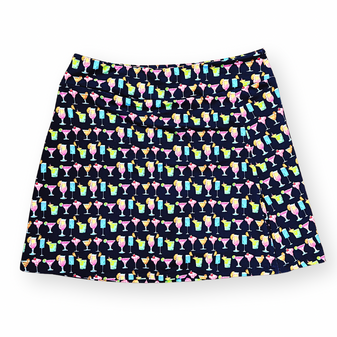 LuLu B Skort Phone Pocket On Shorts Size Hem Zip 2 Waist Zip Pockets Drinks