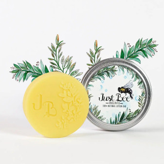 Just Bee Fragrance Free Beeswax Lotion Bar 