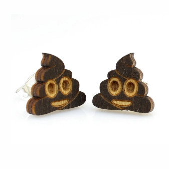 Poop Stud Earrings USA Made