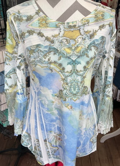 Elegant Long Sleeve Top Bell Sleeve