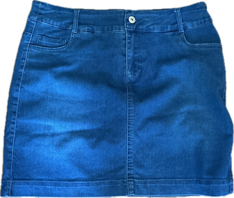 LuLu B Skort Denim Jean Fly Front 250th Anniversary July 4th 