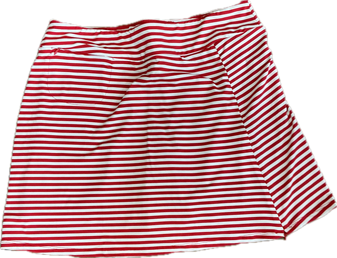 LuLu B Skort Red Stripe Phone Pocket On Shorts 250th Anniversary July 4th