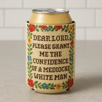 Can Cooler Koozie Dear Lord Please Grant Me The Confidence Of A Mediocre Man