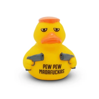 Rubber Duck Pew Pew Mudafuckas MAGA Guns Trump