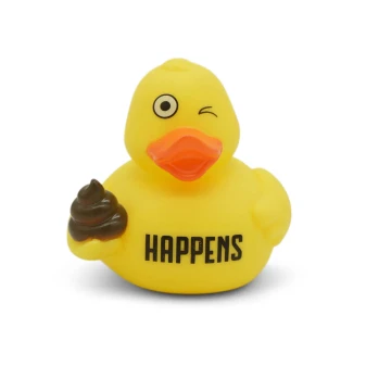 Rubber Duck Yellow Shit Happens Poop