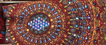 Bandana, Multi Browns w/ Shadow Blue FREE SHIPPING