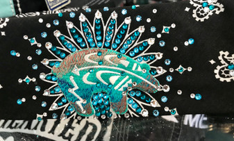 Bandana, Southwest Bear Black FREE SHIPPING Bandana, Southwest Bear Black FREE SHIPPING