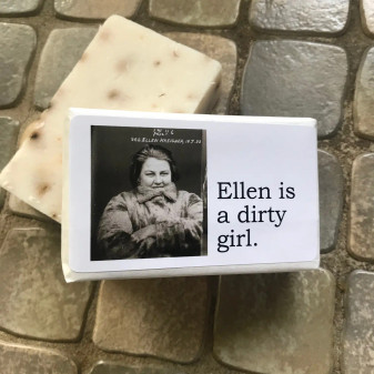 Soap, Ellen Is A Dirty Girl, With Sticker Soap, Ellen Is A Dirty Girl, With Sticker