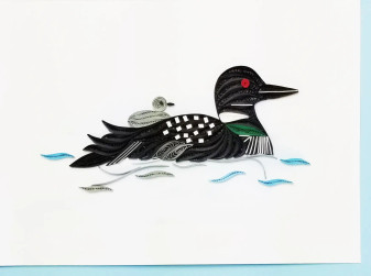 Card, Loon Paper Quilling