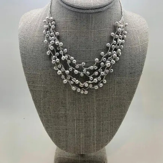 Necklace, Pearl Freshwater Multi Strand