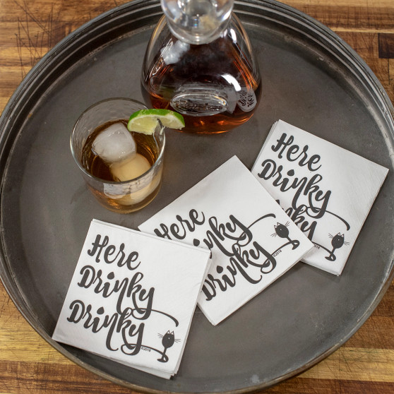 Napkins, Here Drinky Drinky 20 Pack USA Made