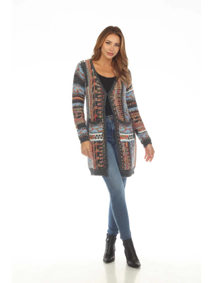 Kamana Grandcanyon Multi Pocket Open Front Sweater Cardigan  Kamana Grandcanyon Multi Pocket Open Front Sweater Cardigan