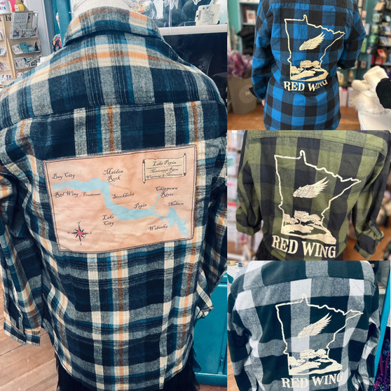 Flannel,  Mississippi Lake Pepin Red Wing Lake City Maiden Rock Stockholm Wabasha Unisex