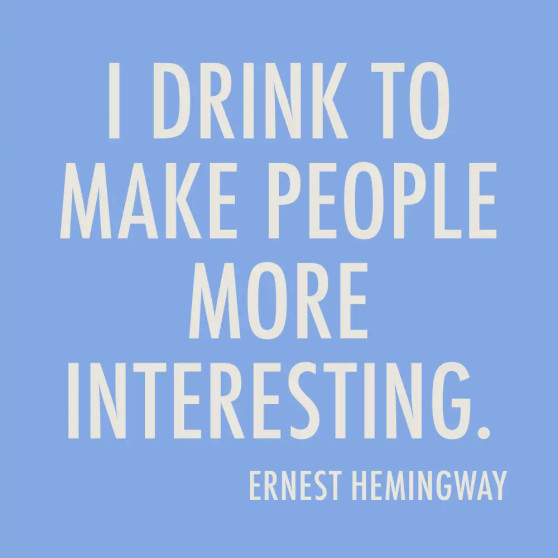 Napkins, I Drink To Make People More Interesting Ernest Hemingway Napkins, I Drink To Make People More Interesting Ernest Hemingway