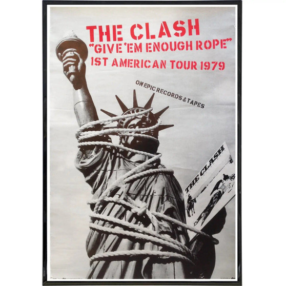 Art Print, Poster The Clash American Tour Give Em Enough Rope