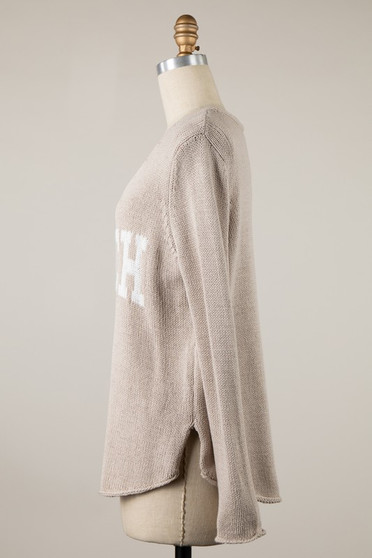 Top, Sweater Spring Summer BEACH Caps Neutral 