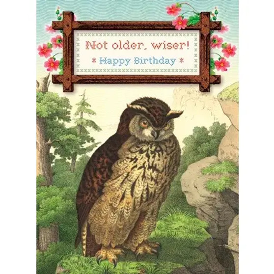 Card, Greeting Birthday Owl 