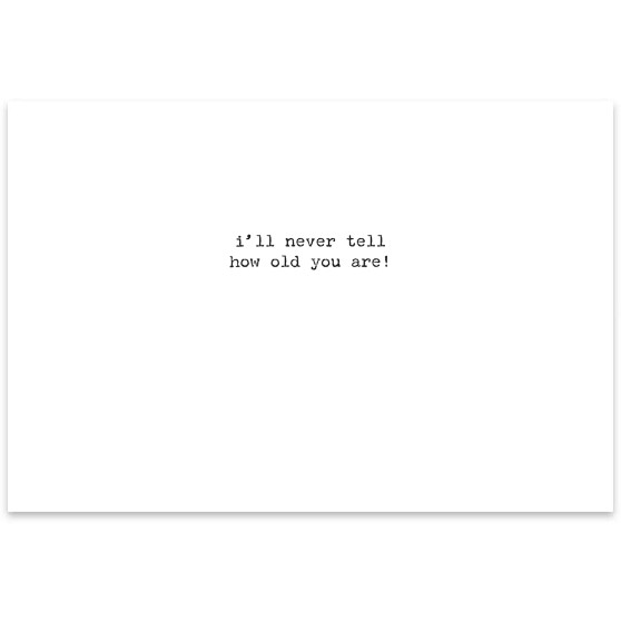 Card Birthday Funny Old Ladies Twinkle Twinkle Little Star I’ll Never Tell How Old You Are