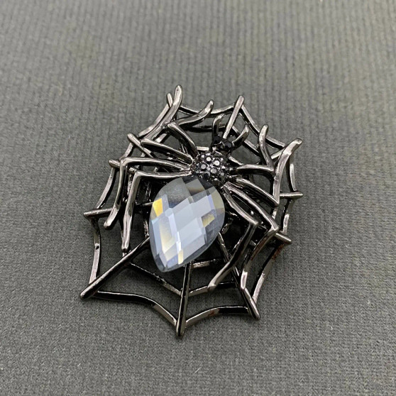 Pin Spider Web Halloween Broach