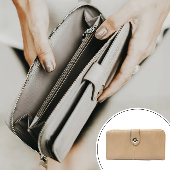 Wallet RFID Credit Card Protection Sleeves Change Purse Black Floral