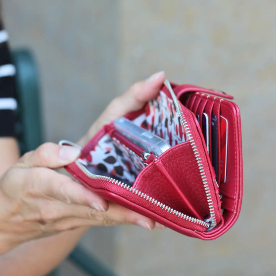 Wallet RFID Credit Card Protection Sleeves Plum 