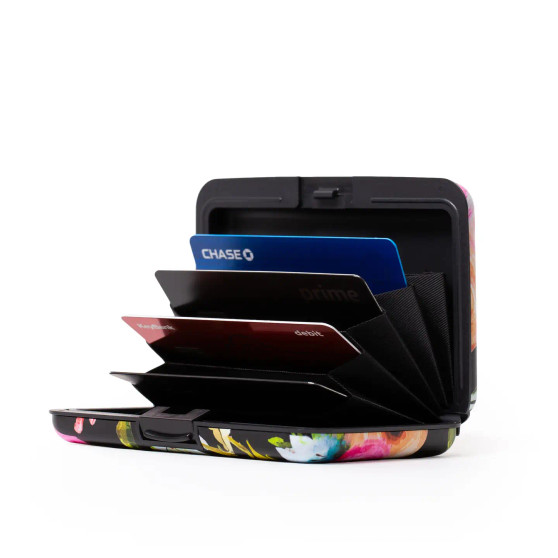 Armored Wallet RFID Credit Card Protection Black