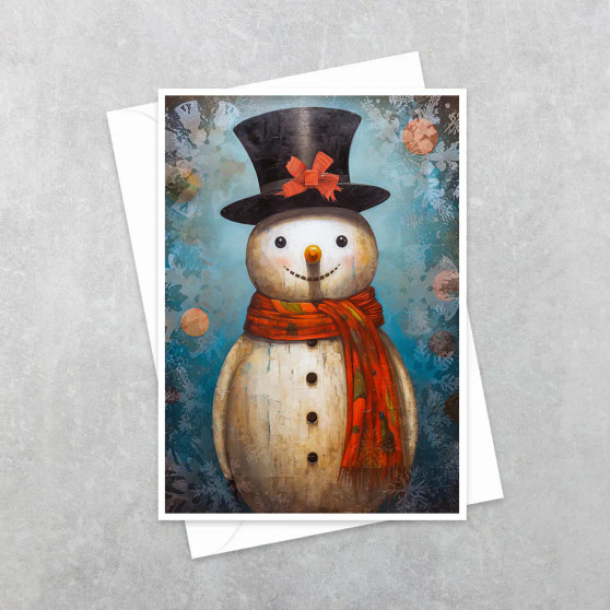 Christmas Card Frosty The Smowman 