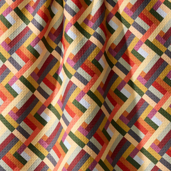 Geometry Kitchen Hand Dish Tea Towel Microfiber Multi Color Cascade