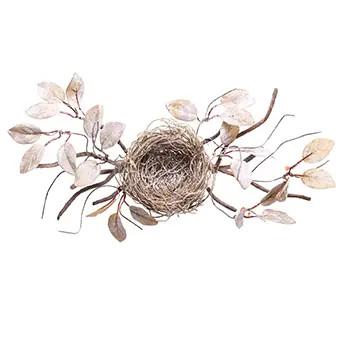 Spring Birds Nest On Twigs Decor