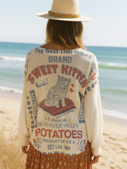 Sweet !item ARRIVING SOON Vintage Thermal Pullover Top