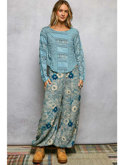 POL Top Lace Crochet Mint 