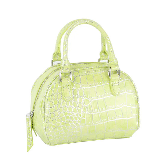 Purse Alligator Crocodile Embossed Crossbody Lime Green