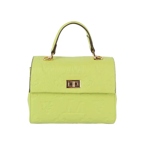 Purse Satchel Crossbody Removable Strap Lime