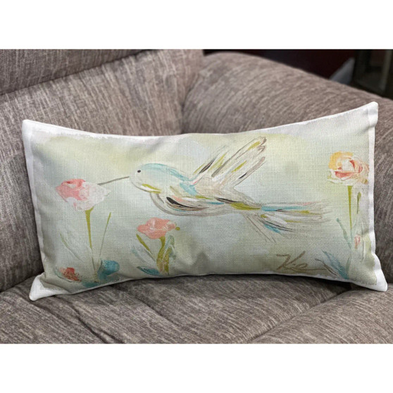 Southern Cotton Mill Pillow Hummingbird USA Made