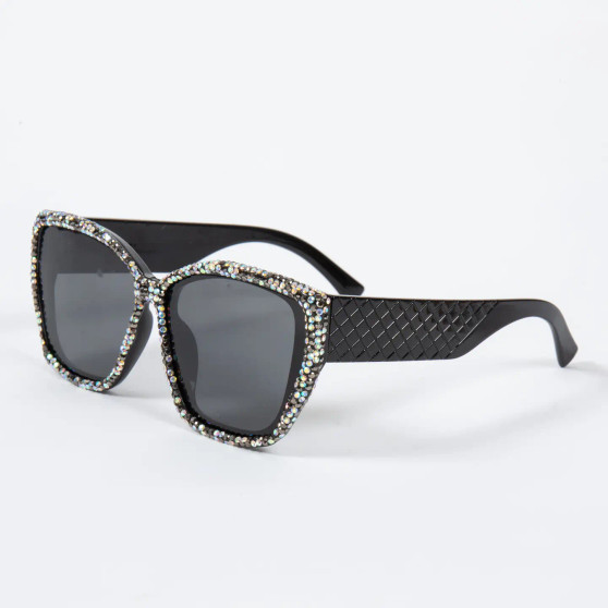 Rhinestone Sunglasses Black
