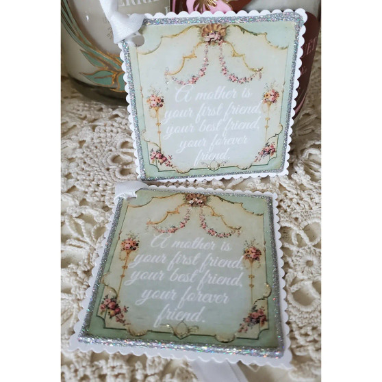 Gift Tag Vintage A Mother Is Your First Friend Your Best Friend Your Forever Friend