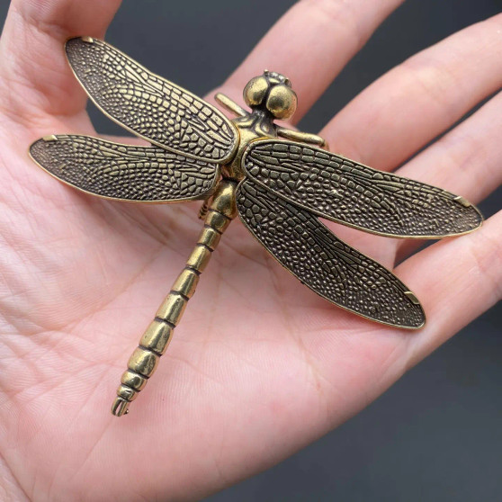 Brass Dragonfly Figurine