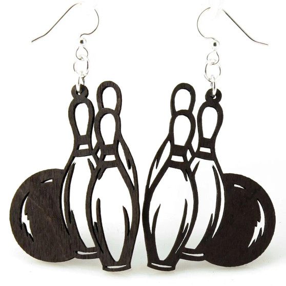 Bowling Ball Pin Earrings USA Made