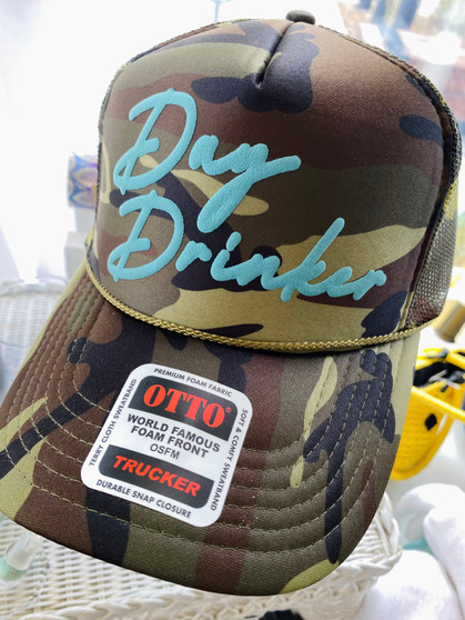 Day Drinking Camo Baseball Cap Adjustable