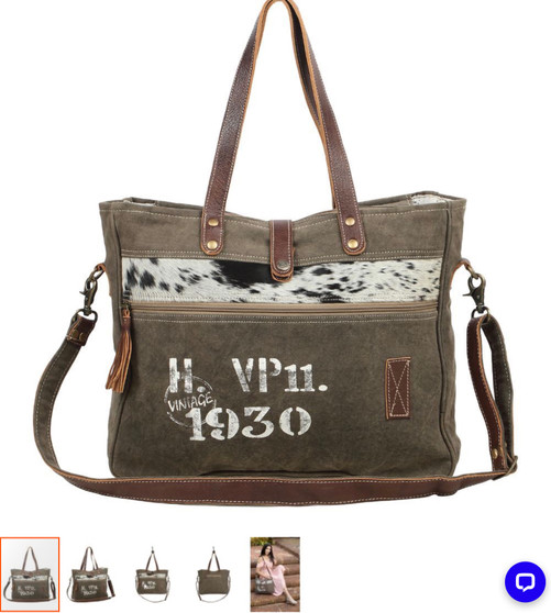 Purse, 1930  Vinrage w/ Hide XLarge Purse, 1930  Vinrage w/ Hide XLarge