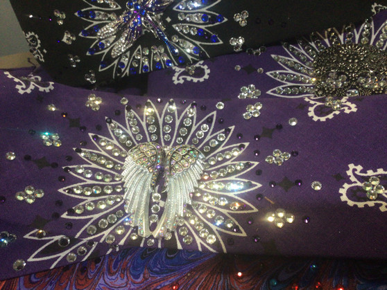 Bandana, Angel Wing Purple FREE SHIPPING