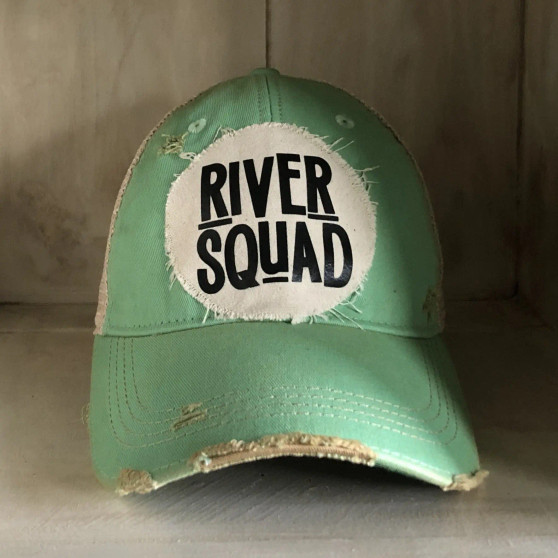 Baseball Trucker Cap, River Squad Mint USA Made Baseball Trucker Cap, River Squad Mint USA Made