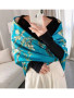 Scarf, Van Gogh AlMond Branches In Bloom Teal
