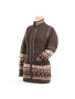 Sweater Jacket Wool Zipper Natural Dark Fair Trade Made